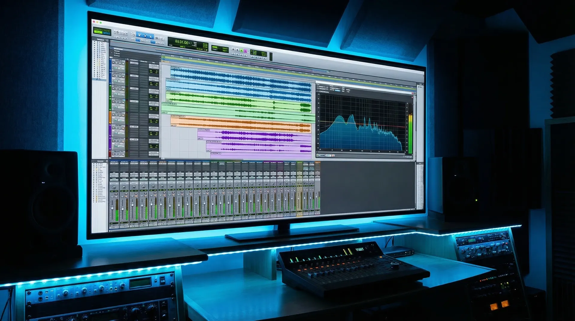音效工坊在线混音台 DAW 界面