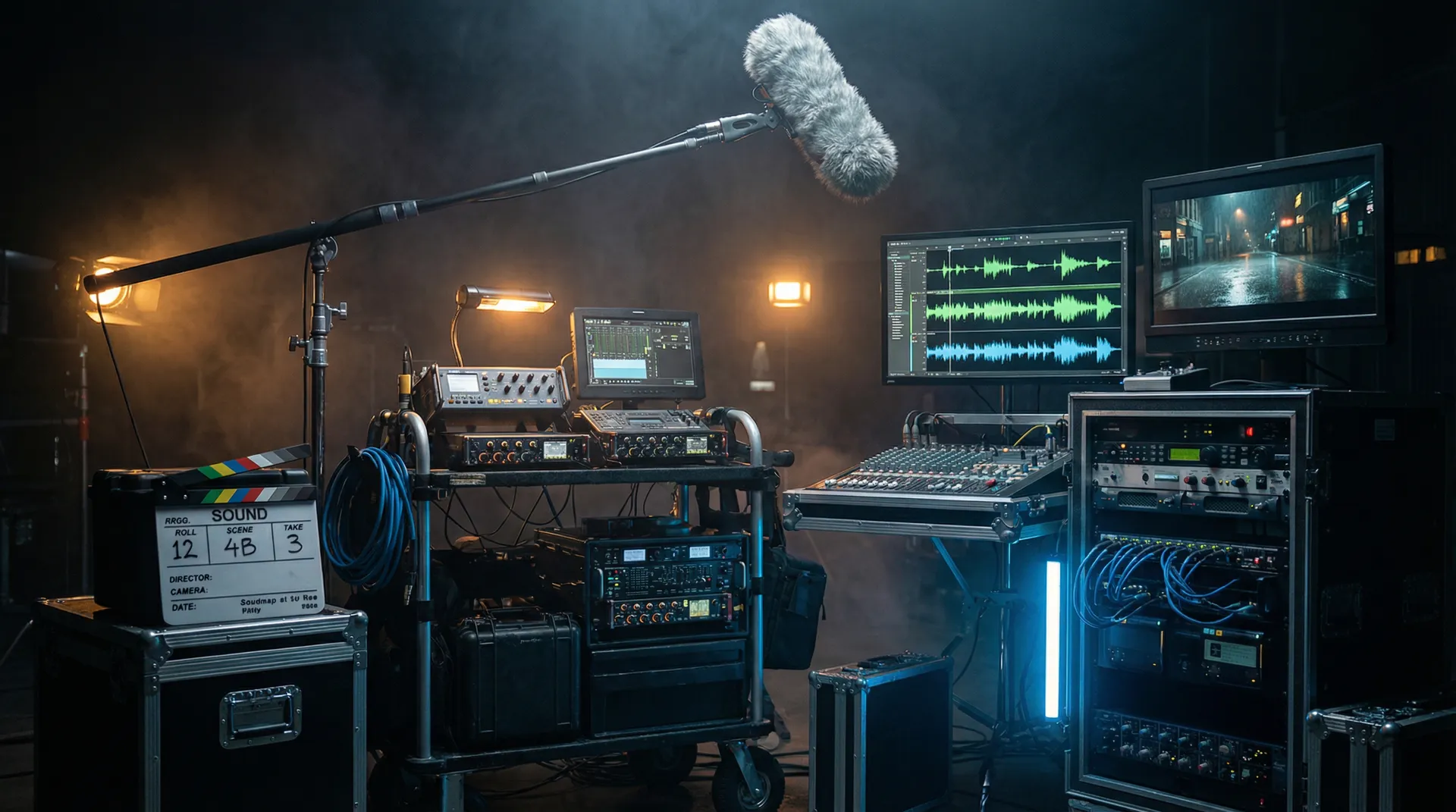 芒果视频影视场景录音现场